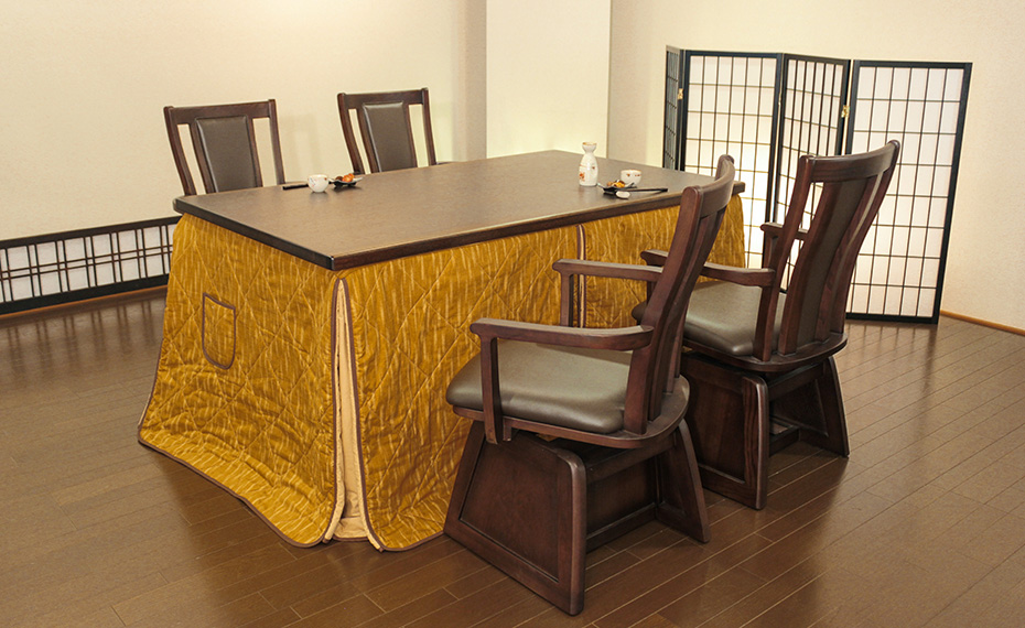 公式サイト 朝日木工 こたつ テーブル 高暖卓 開梱設置 山城 #150 ふとんセット